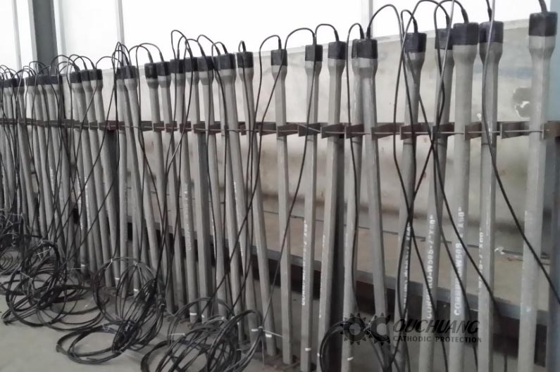 High silicon cast iron anode